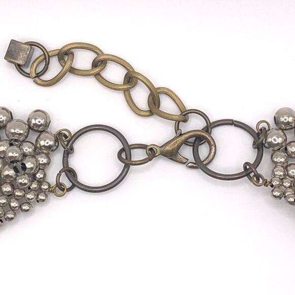 Pam Hiran for Anthropologie Statement Necklace Beaded Peter Pan Collar - Picture 11 of 11